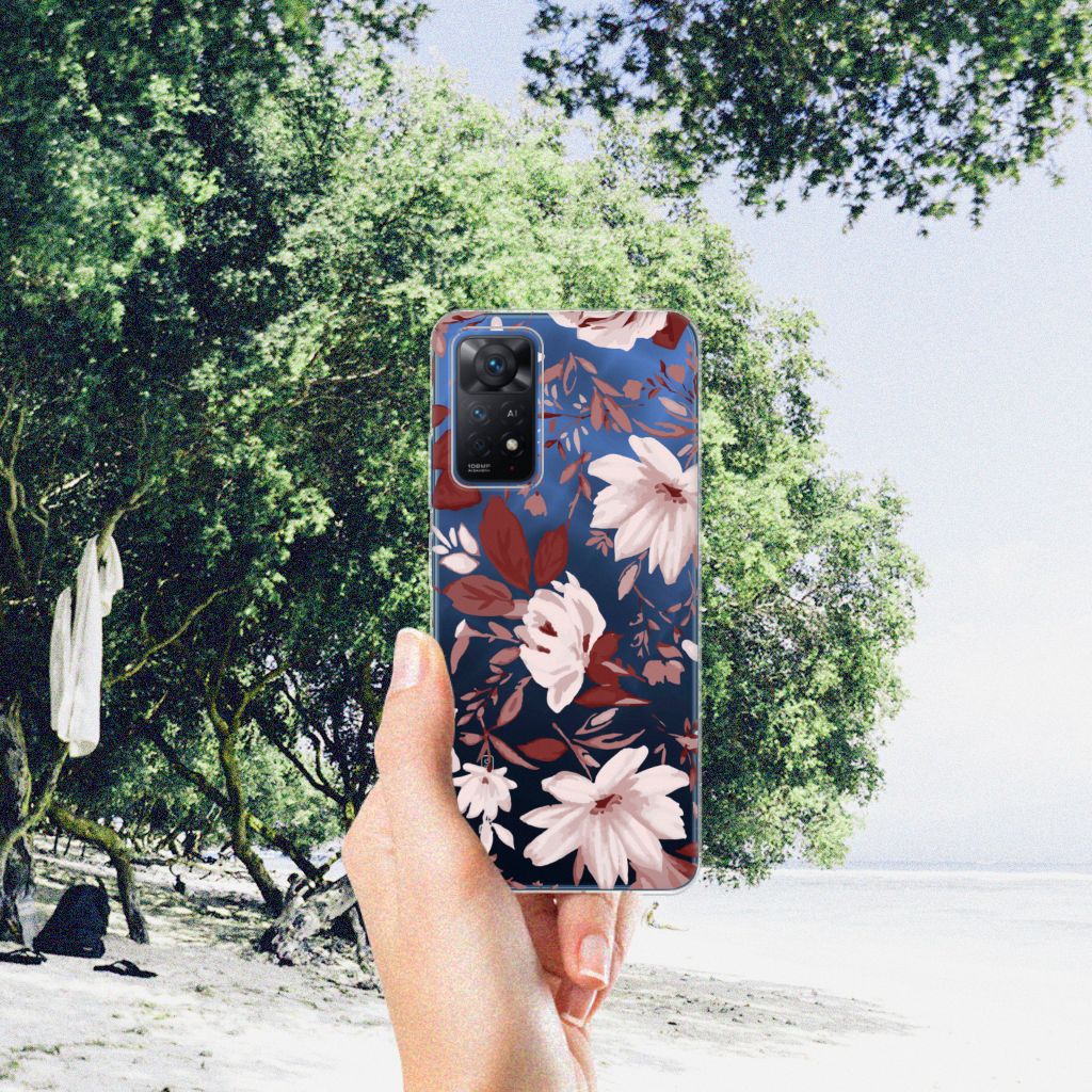 Hoesje maken Xiaomi Redmi Note 11 Pro 5G Watercolor Flowers B2C Telecom