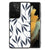 Samsung Galaxy S21 Ultra Bloemen Hoesje Leaves Blue B2C Telecom