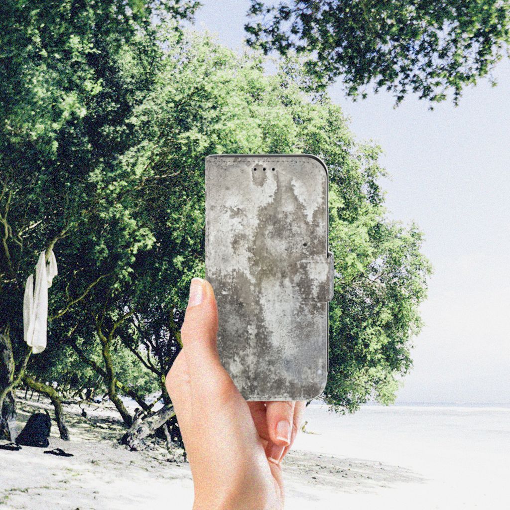 Apple iPhone 11 Pro Bookcase Beton Print