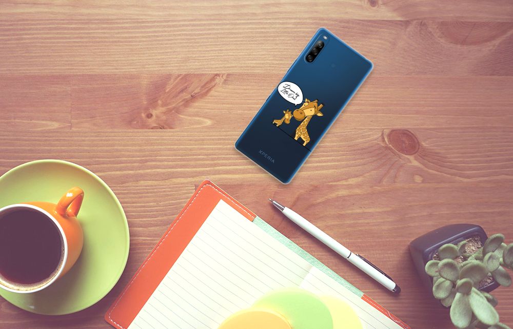 Sony Xperia L4 Telefoonhoesje met Naam Giraffe B2C Telecom
