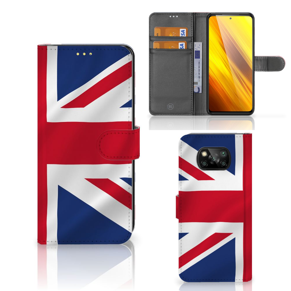Xiaomi Poco X3 | Poco X3 Pro Bookstyle Case Groot-Brittannië