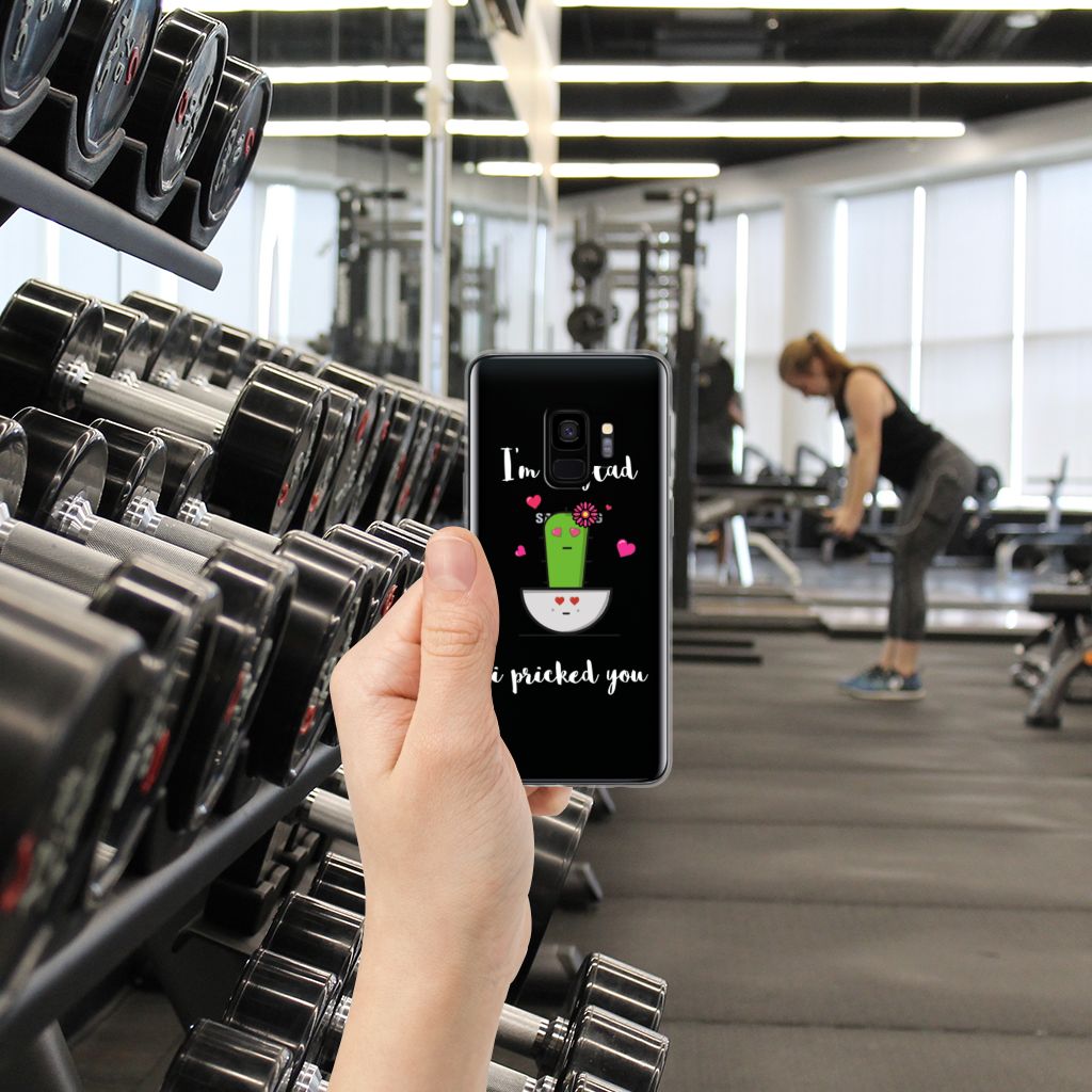 Samsung Galaxy S9 Telefoonhoesje met Naam Cactus Glad