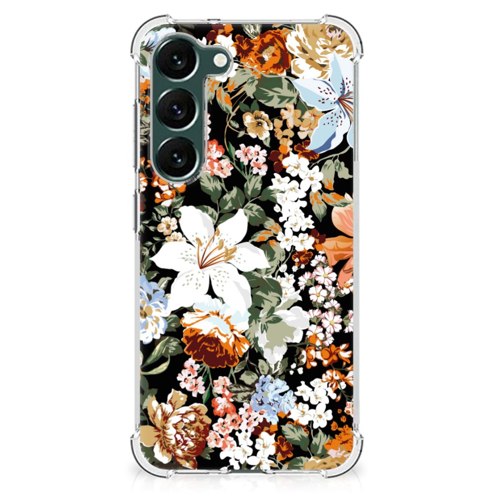 Case voor Samsung Galaxy S23 Plus Dark Flowers B2C Telecom