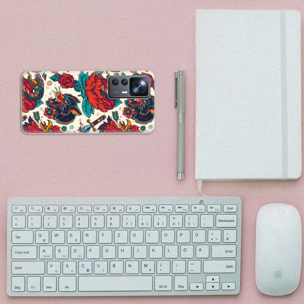Siliconen Hoesje met foto voor Xiaomi 12T | 12T Pro Old Skool