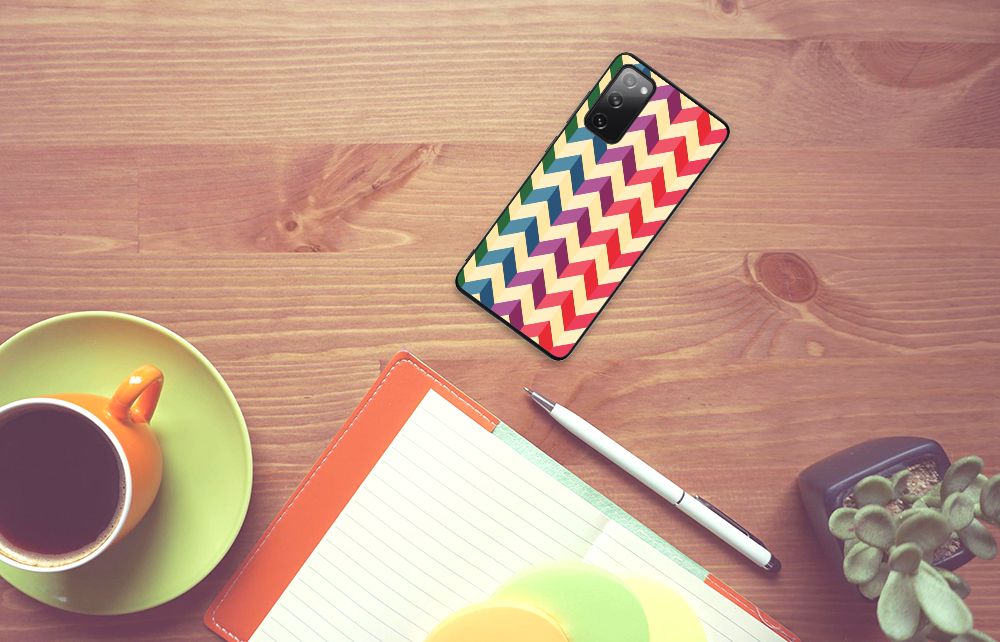 Samsung Galaxy S20 FE Back Case Zigzag Multi Color B2C Telecom