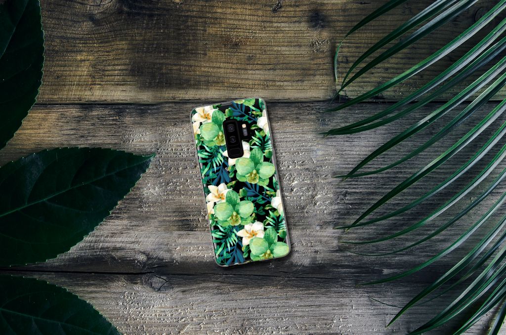 Samsung Galaxy S9 Plus TPU Case Orchidee Groen
