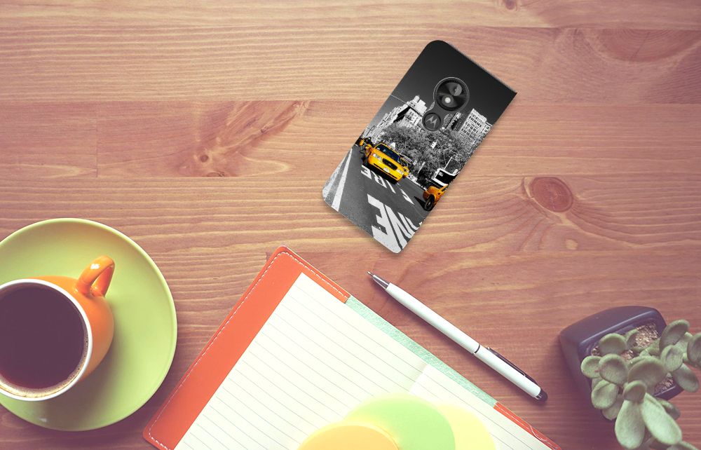 Motorola Moto E5 Play Book Cover New York Taxi