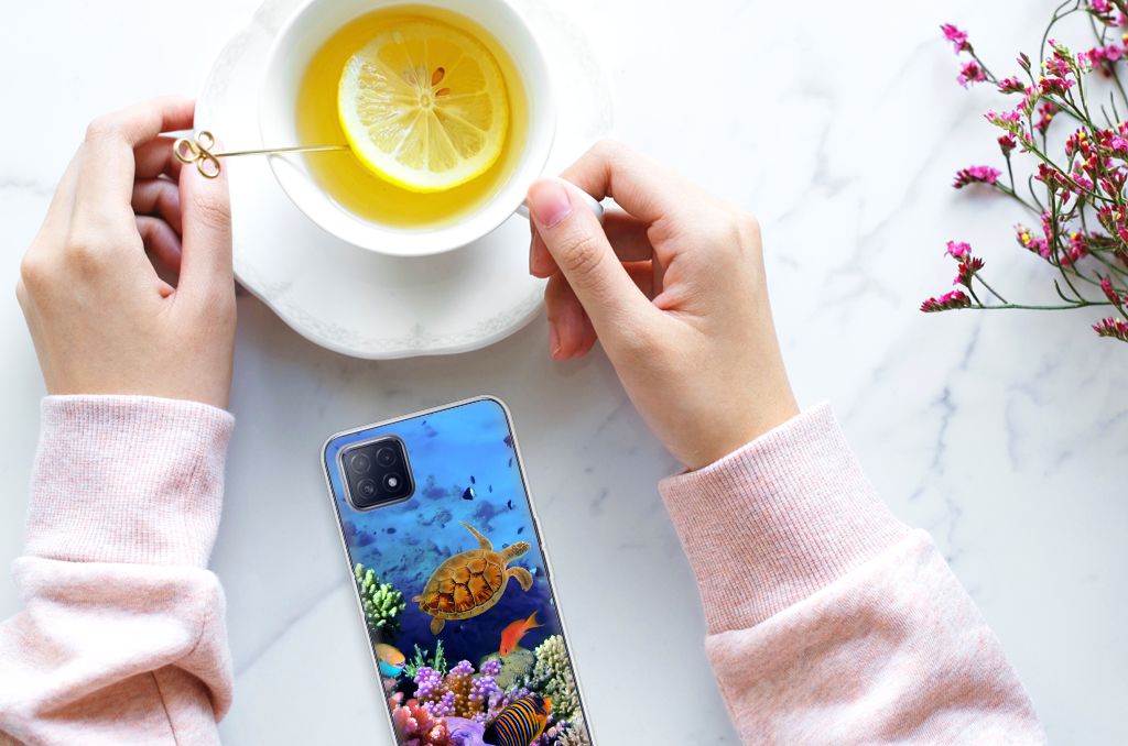 OPPO A53 5G | OPPO A73 5G TPU Hoesje Vissen B2C Telecom