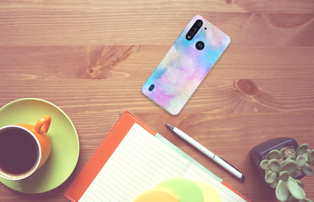 Hoesje maken Motorola Moto G8 Power Lite Watercolor Light B2C Telecom