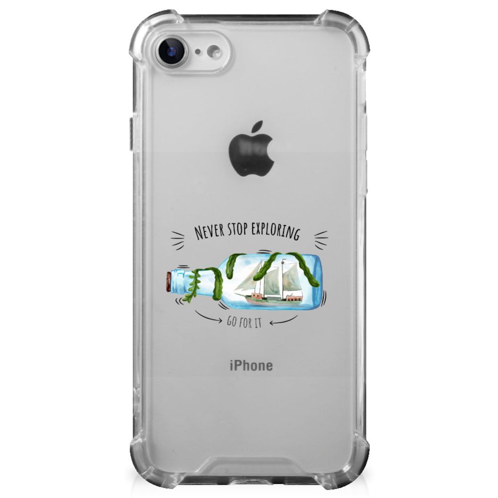 iPhone SE 2022/2020 | iPhone 8/7 Stevig Bumper Hoesje Boho Bottle