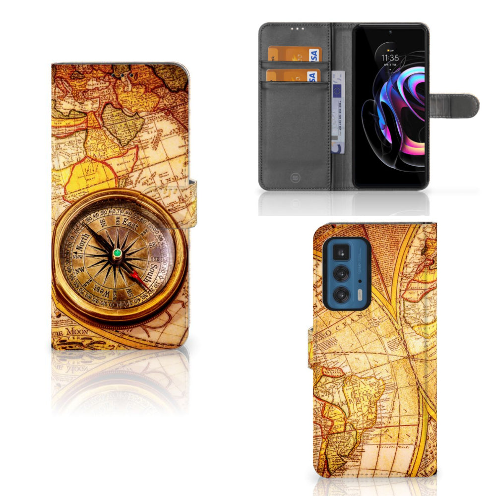 Motorola Edge 20 Pro Flip Cover Kompas