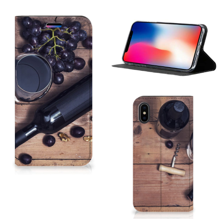 Apple iPhone X | Xs Flip Style Cover Wijn