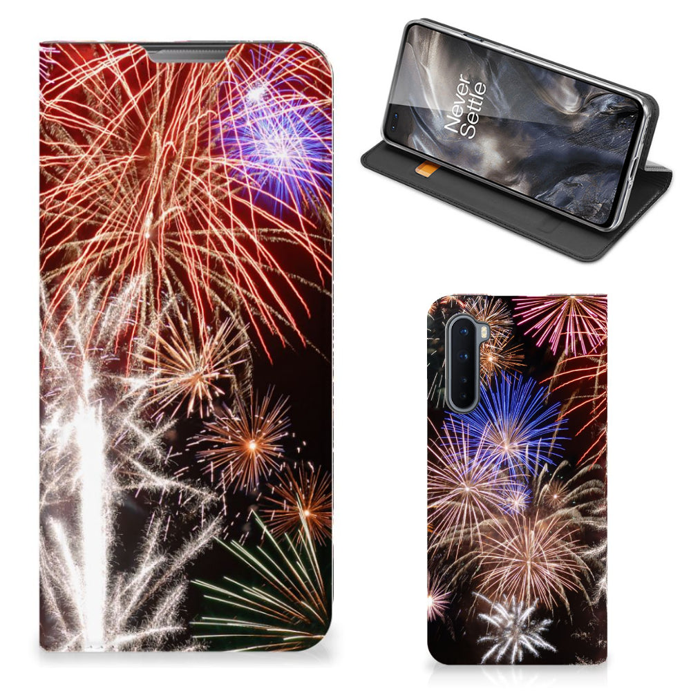 OnePlus Nord Hippe Standcase Vuurwerk