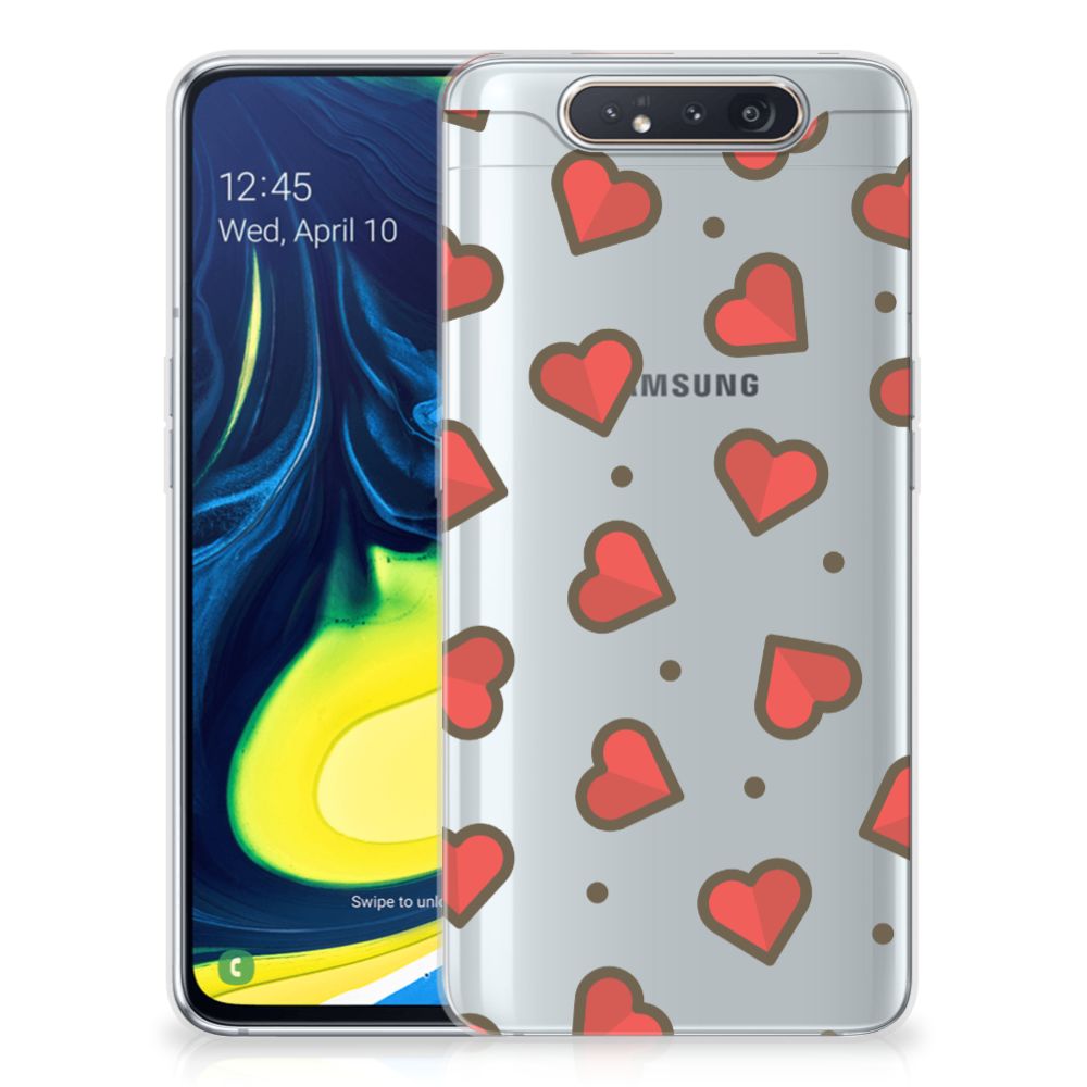 Samsung Galaxy A80 TPU bumper Hearts