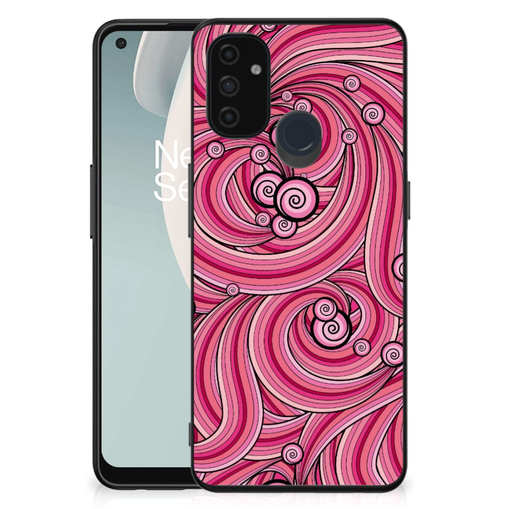 OnePlus Nord N100 Leuk Telefoonhoesje Swirl Pink