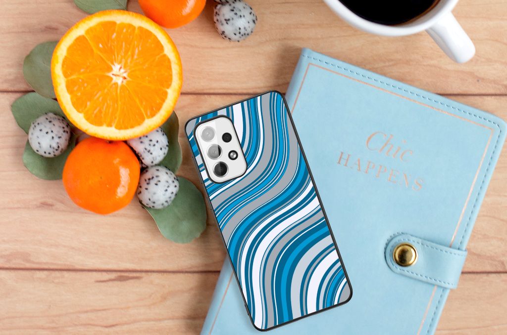 Samsung Galaxy A73 Back Case Waves Blue B2C Telecom