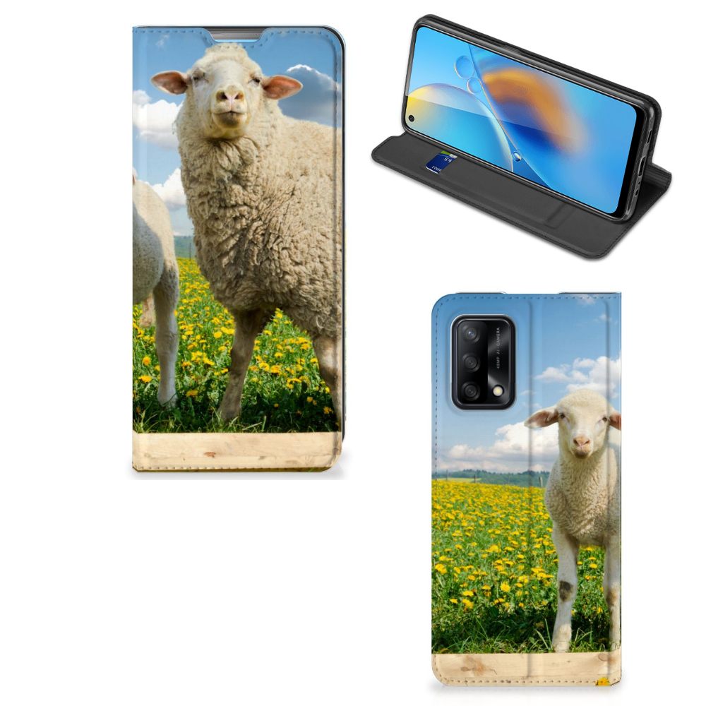 OPPO A74 4G Hoesje maken Schaap en Lammetje - B2C Telecom