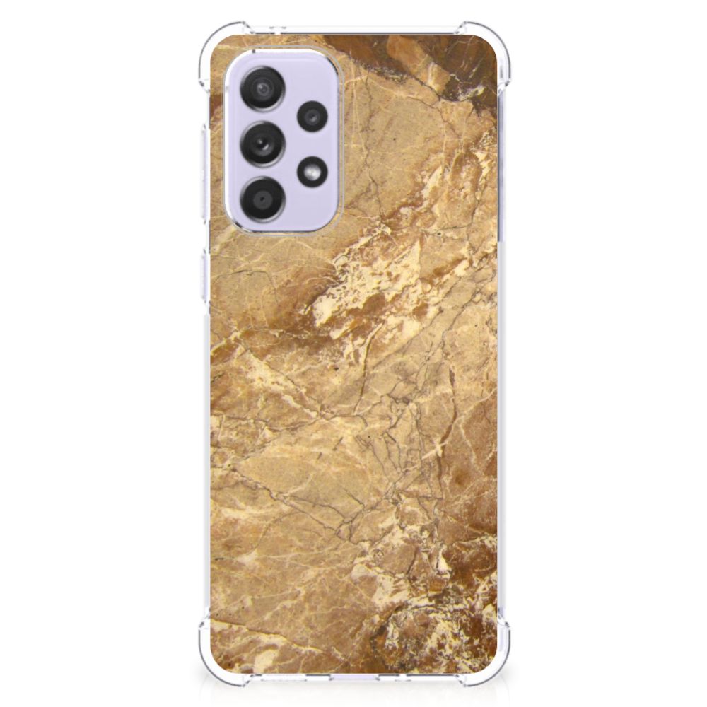 Samsung Galaxy A33 Anti-Shock Hoesje Marmer Creme B2C Telecom