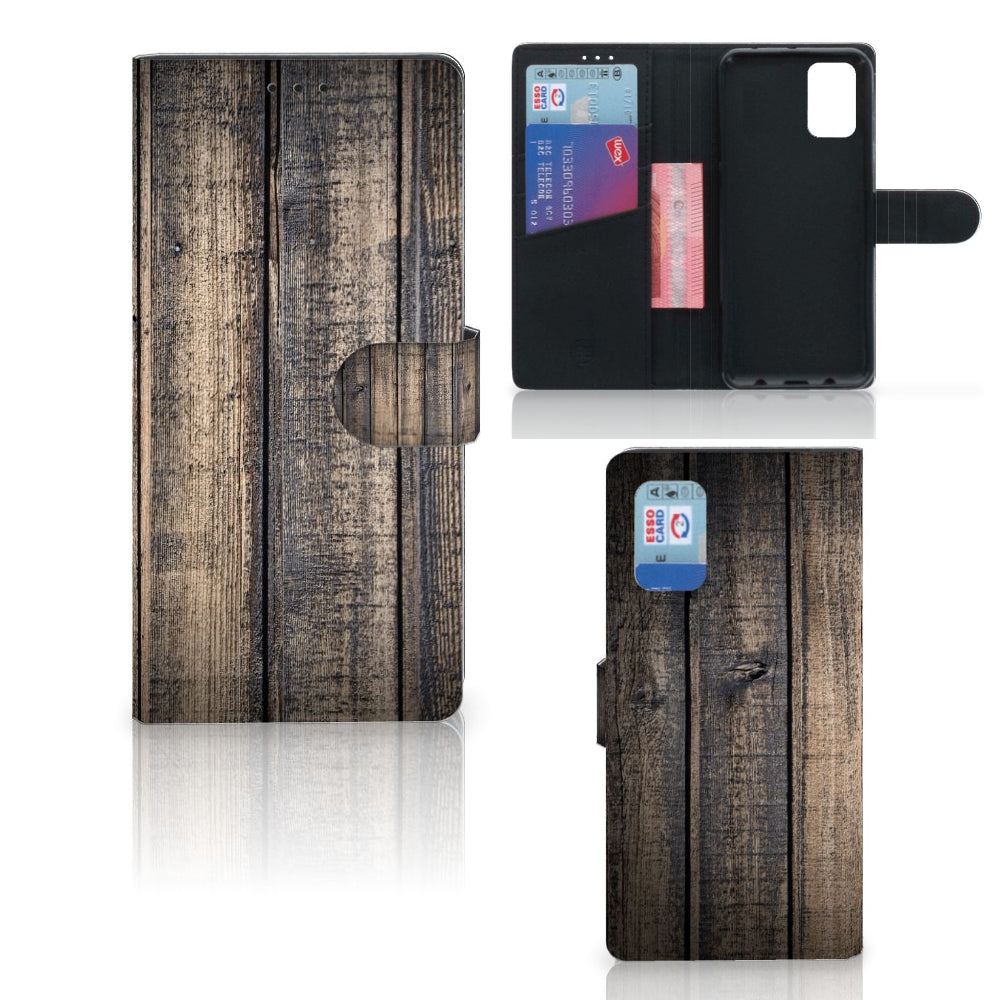 Samsung Galaxy A02s | M02s Book Style Case Steigerhout