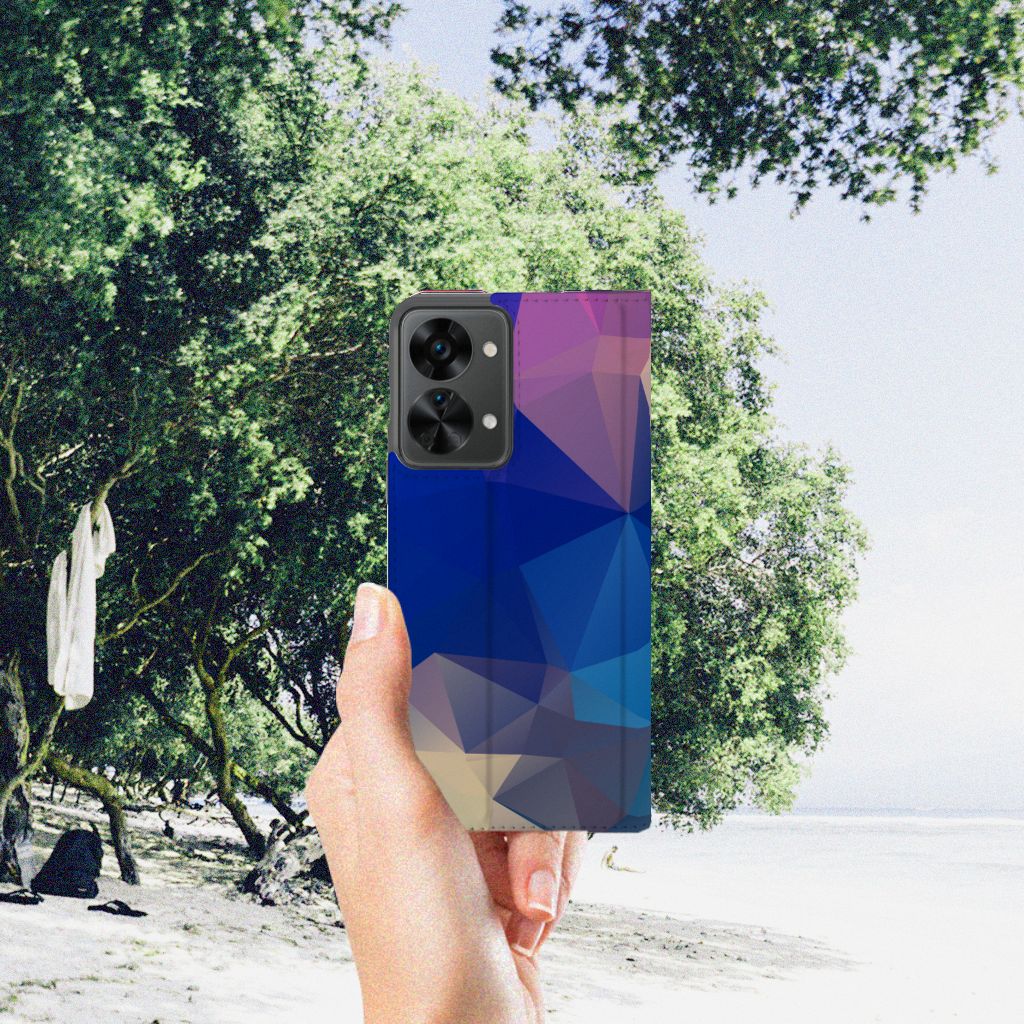 OnePlus Nord 2T Stand Case Polygon Dark - B2C Telecom