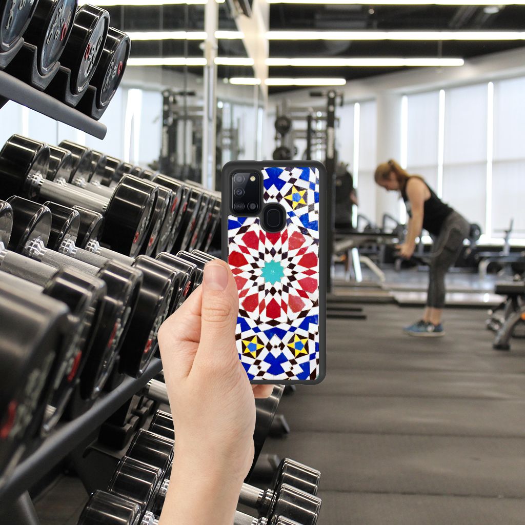 Samsung Galaxy A21s Gripcase Mozaïek B2C Telecom