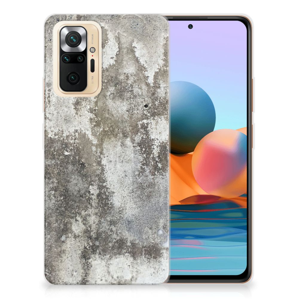 Xiaomi Redmi Note 10 Pro TPU Siliconen Hoesje Beton Print B2C Telecom