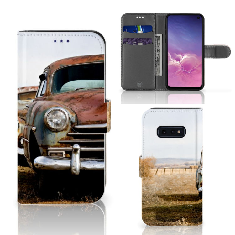 Samsung Galaxy S10e Telefoonhoesje met foto Vintage Auto