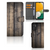 Samsung Galaxy A14 4G Book Style Case Steigerhout met ruimte voor 3 pasjes en houten design.