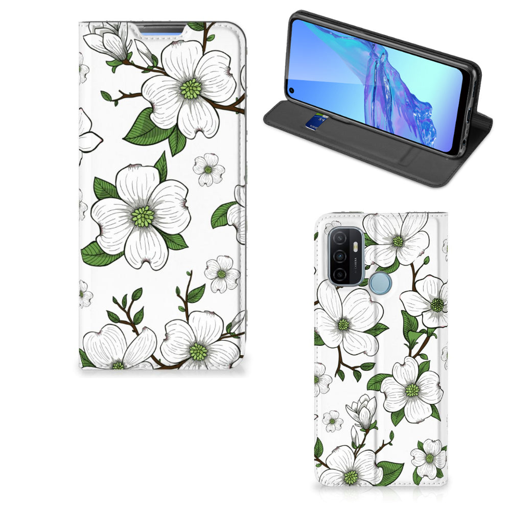 OPPO A53 | A53s Smart Cover Dogwood Flowers