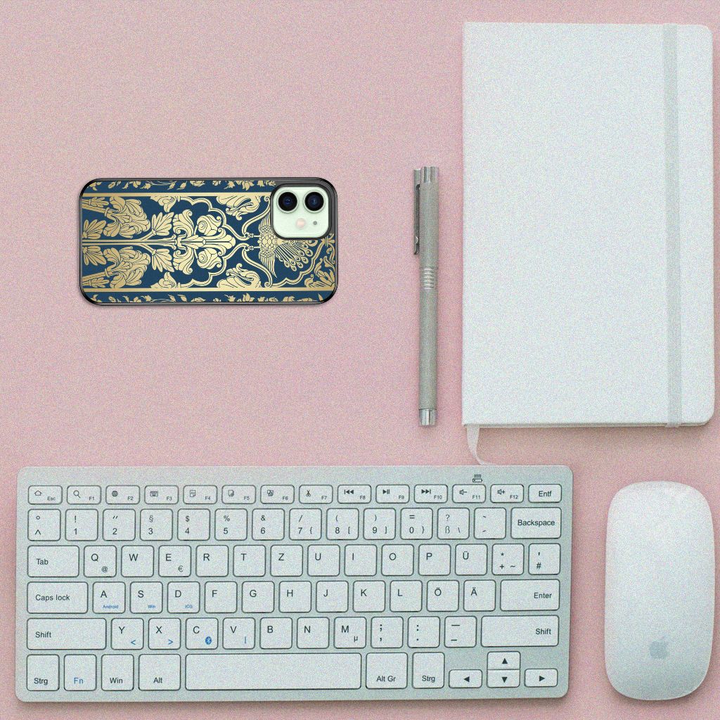 iPhone 12 Mini Skin Case Beige Flowers B2C Telecom