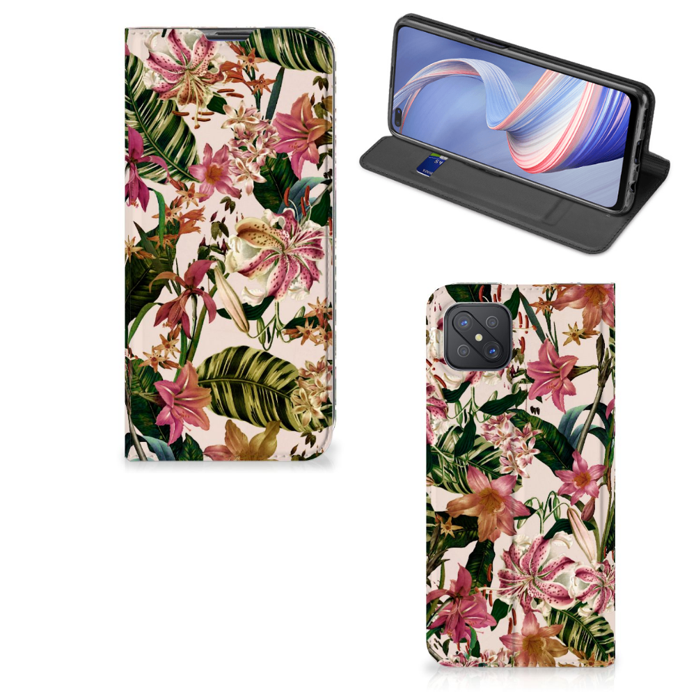OPPO Reno4 Z 5G Smart Cover Flowers - B2C Telecom