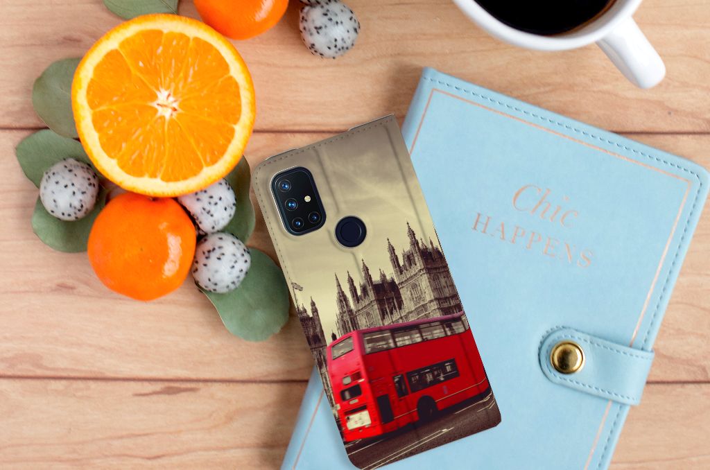 OnePlus Nord N10 5G Book Cover Londen - B2C Telecom