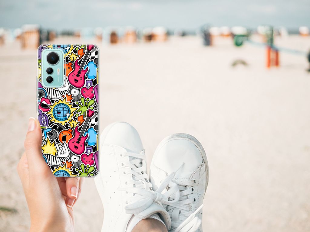Xiaomi 12 Lite Silicone Back Cover Punk Rock B2C Telecom