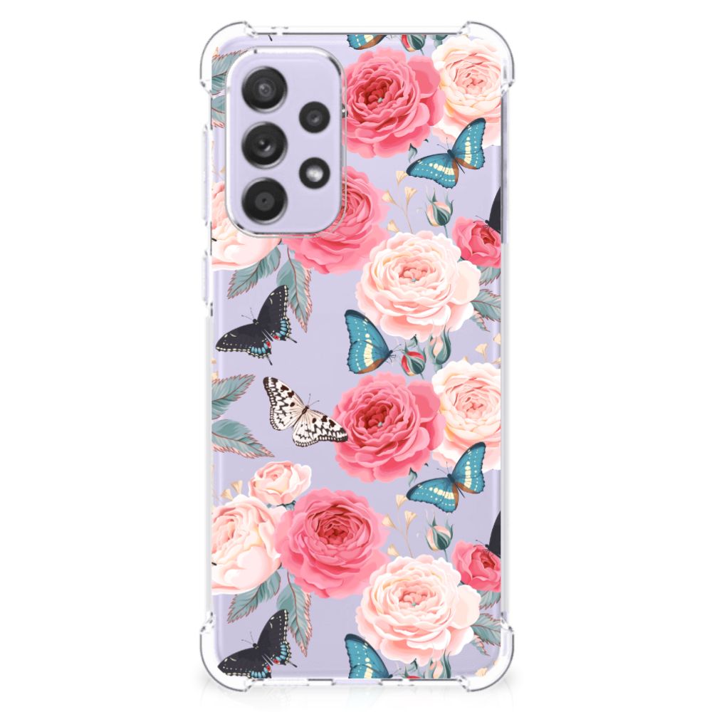 Samsung Galaxy A33 Case Butterfly Roses B2C Telecom