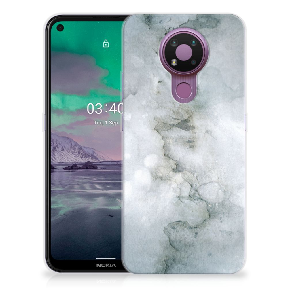 Hoesje maken Nokia 3.4 Painting Grey B2C Telecom