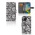 Apple iPhone 14 Hoesje Black Flowers