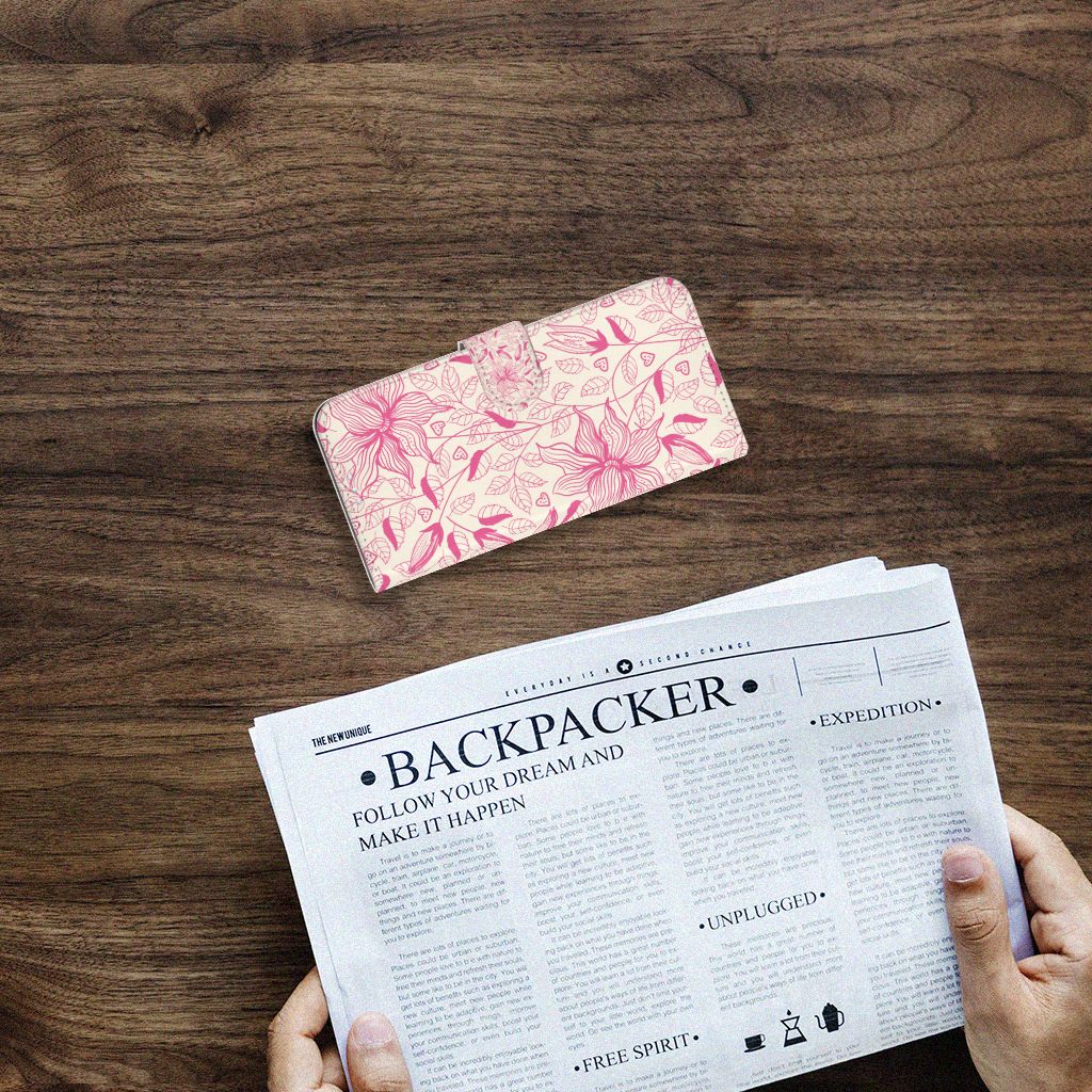 OnePlus 9 Hoesje Pink Flowers