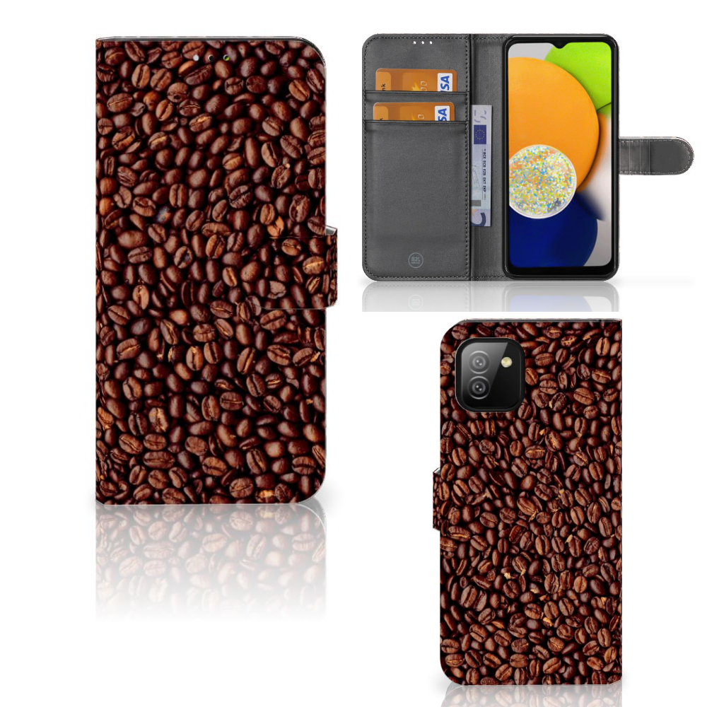 Samsung Galaxy A03 Book Cover Koffiebonen
