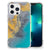 Apple iPhone 13 Pro Anti-Shock Hoesje Marble Blue Gold B2C Telecom