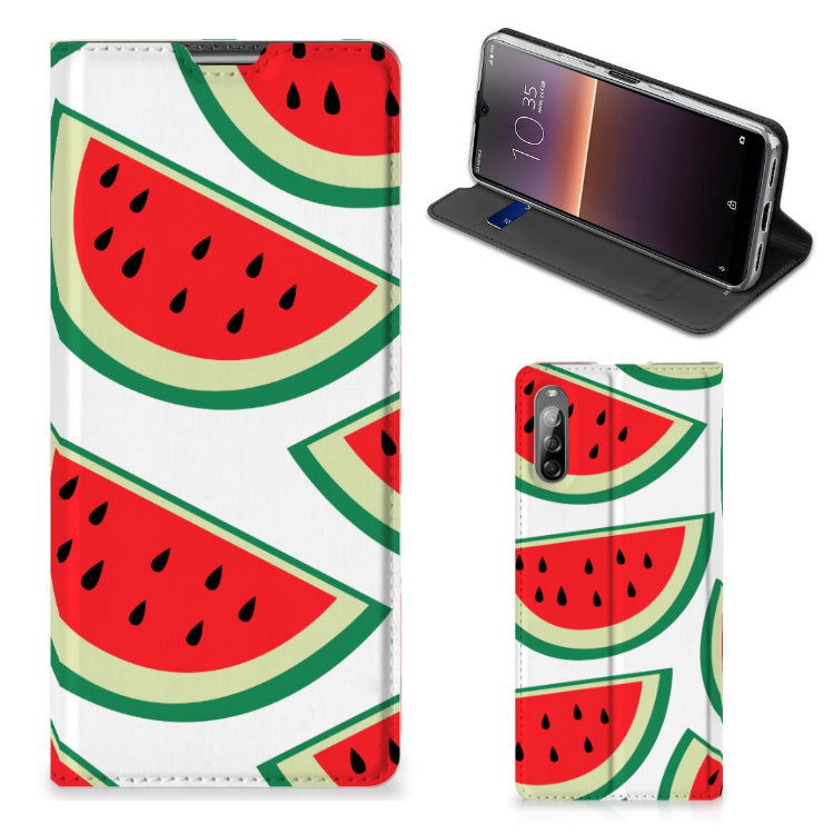Sony Xperia L4 Flip Style Cover Watermelons