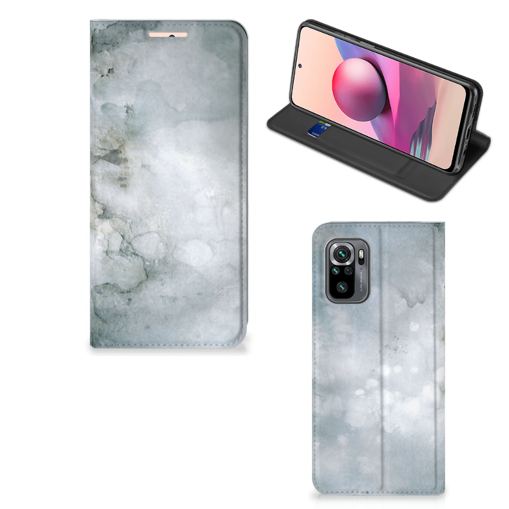 Bookcase Xiaomi Redmi Note 10 4G | 10S | Poco M5s Painting Grey - B2C Telecom