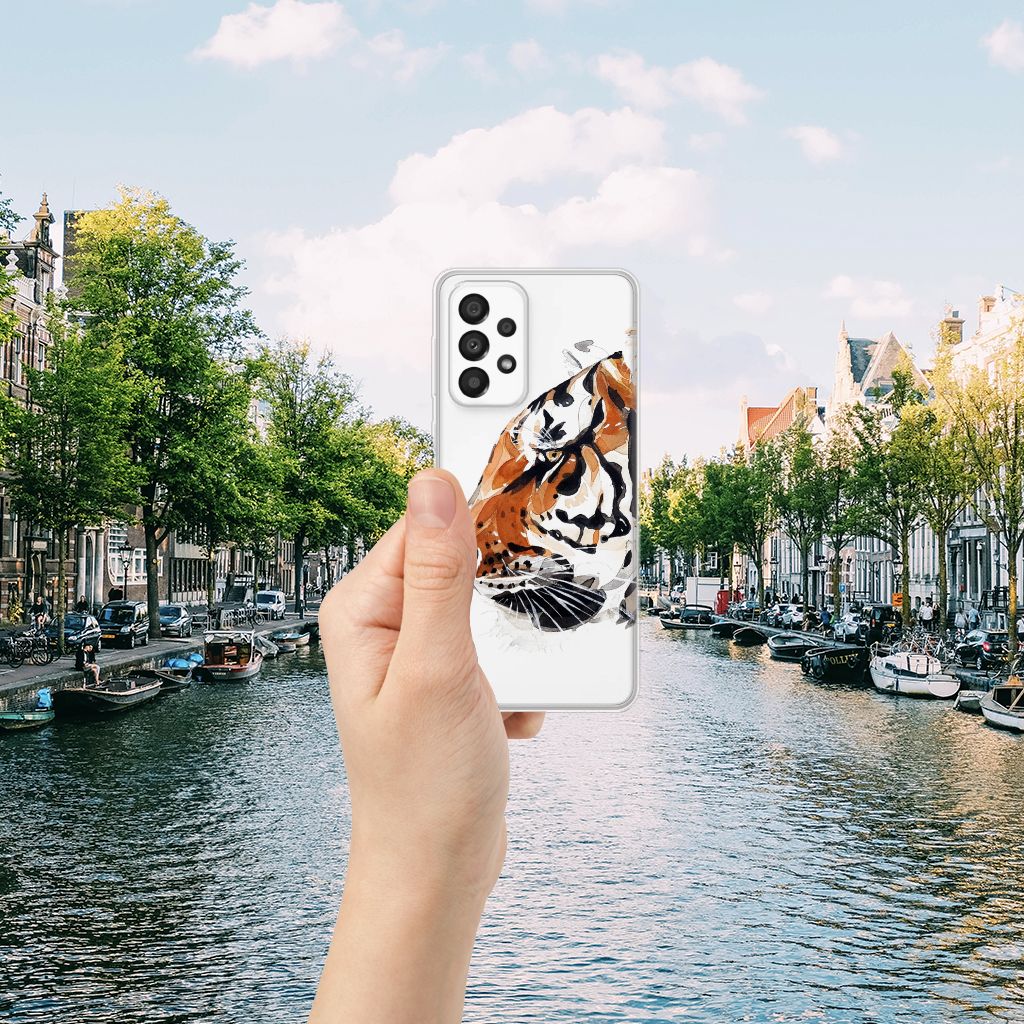Hoesje maken Samsung Galaxy A33 5G Watercolor Tiger B2C Telecom