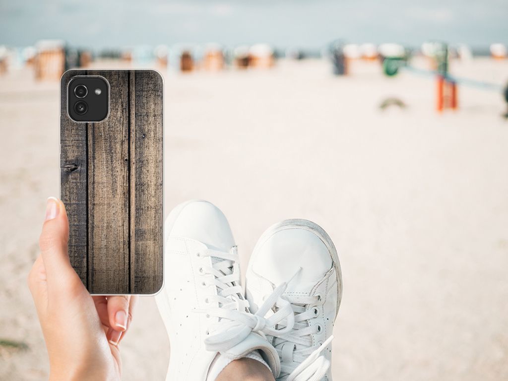 Samsung Galaxy A03 Bumper Hoesje Steigerhout B2C Telecom