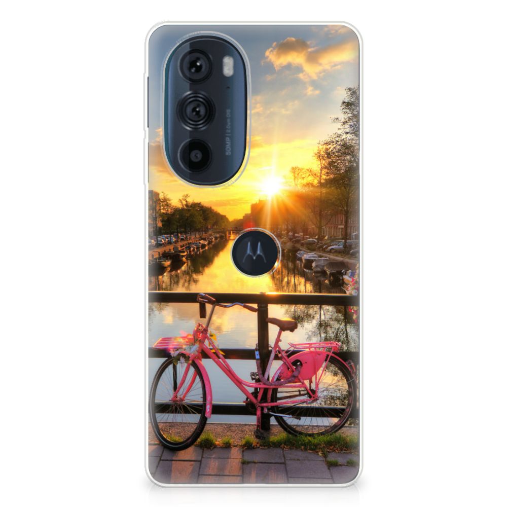 Motorola Edge 30 Pro Siliconen Back Cover Amsterdamse Grachten B2C Telecom