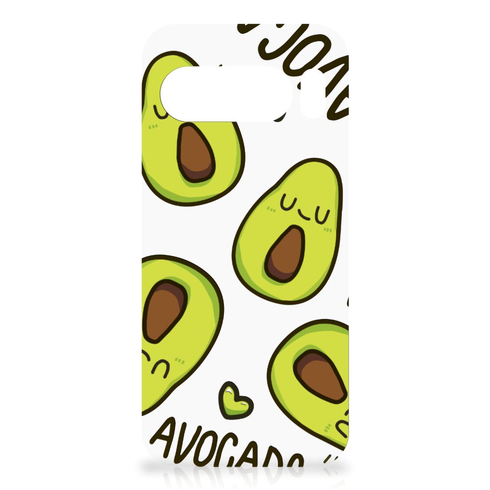 Google Pixel 9 | 9 Pro Telefoonhoesje met Naam Avocado Singing