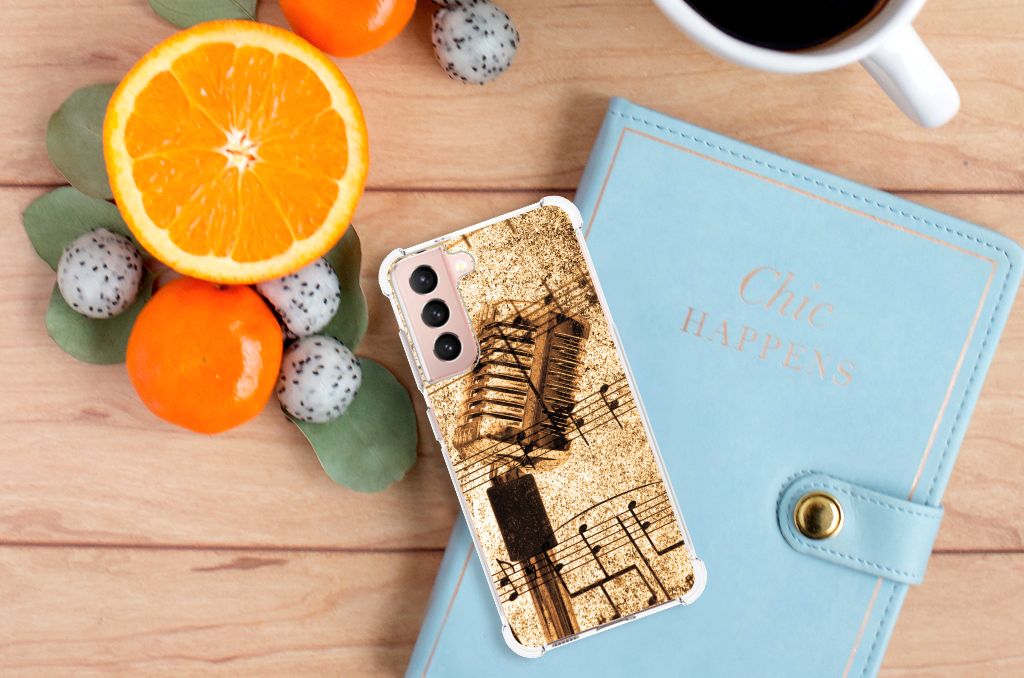 Samsung Galaxy S21 FE Anti-shock Hoesje met foto Bladmuziek B2C Telecom