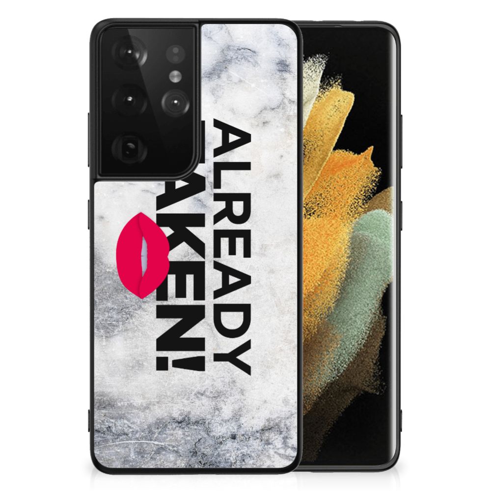 Samsung Galaxy S21 Ultra Telefoon Hoesje met tekst Already Taken White B2C Telecom