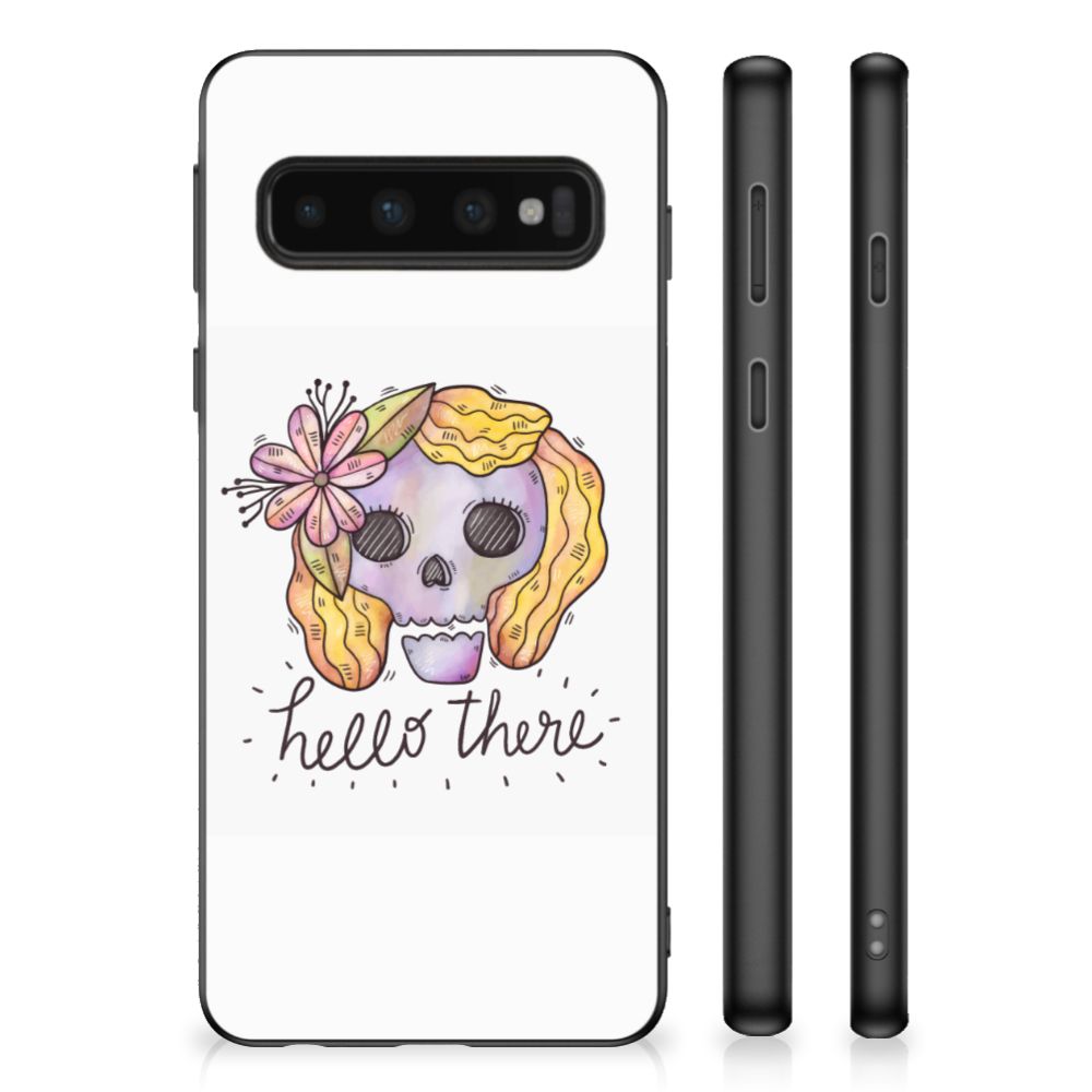 Mobiel Case Samsung Galaxy S10 Boho Skull