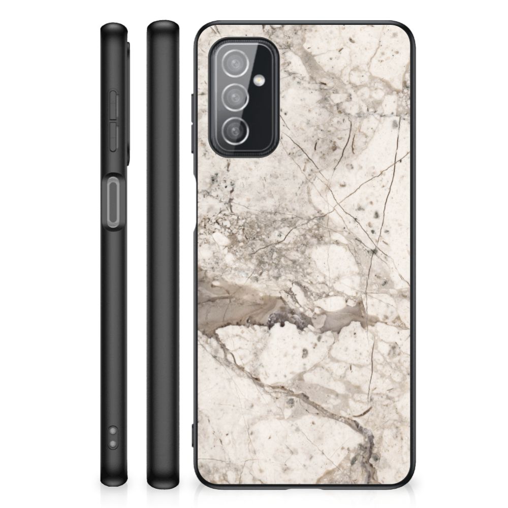 Samsung Galaxy M52 Marmeren Print Telefoonhoesje Marmer Beige B2C Telecom