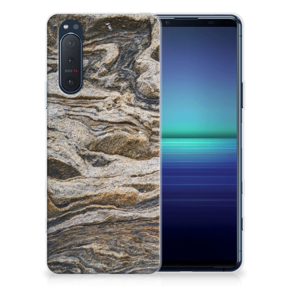 Sony Xperia 5II TPU Siliconen Hoesje Steen B2C Telecom